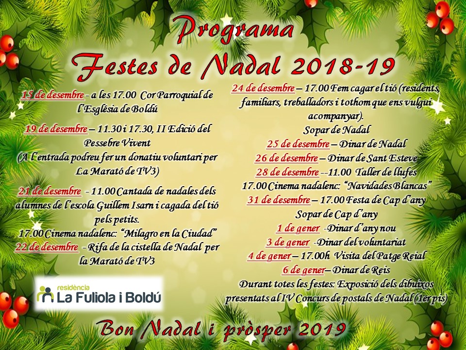 22. Programa Nadal 2018