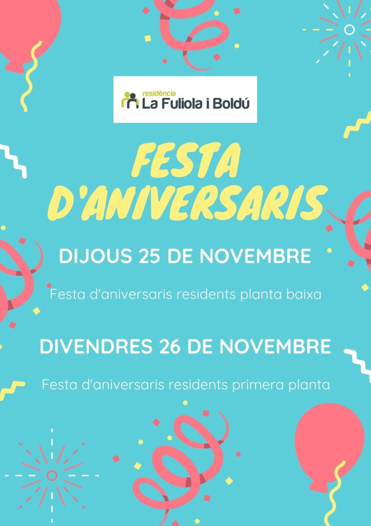 14. FESTA D'ANIVERSARIS NOVEMBRE