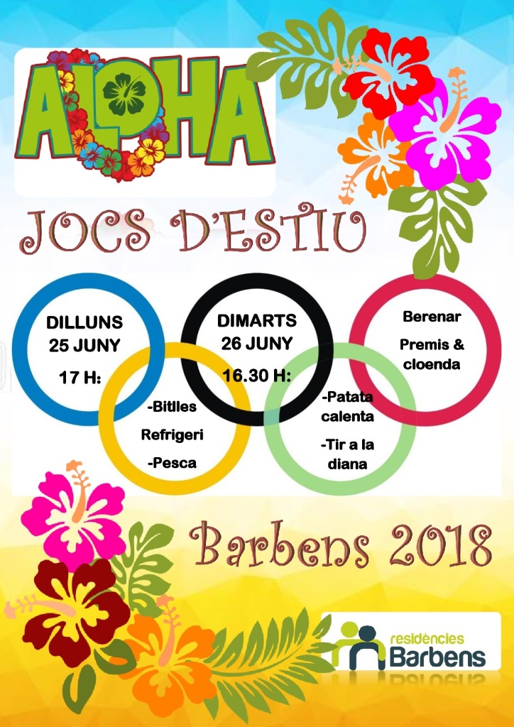 cartells jocs estiu 2018